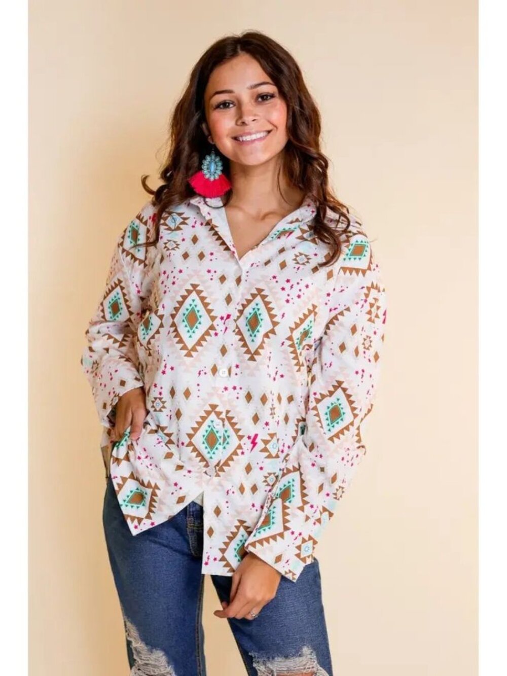 Stock Yard Stylin Button Down Shirt